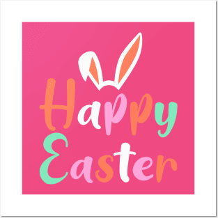 'Happy Easter' T-Shirt Posters and Art